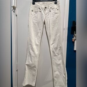 Miss Me Women's Cream Boot Cut Jeans